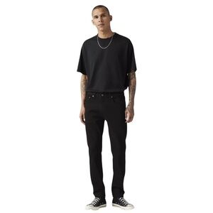 Levi's Premium 512 Slim Taper Black Jeans 29x30 Nightshine Big E